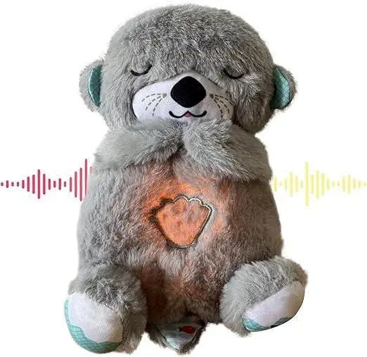 Baby Sound Machine Breathing Otter Portable Plush Baby Toy v2jvhw-e0