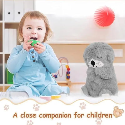 Baby Sound Machine Breathing Otter Portable Plush Baby Toy v2jvhw-e0