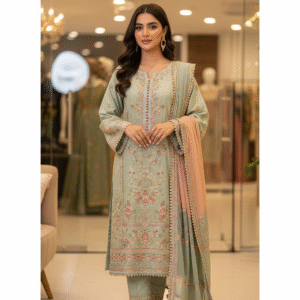 Printed Cotton Suit with Gotta Work